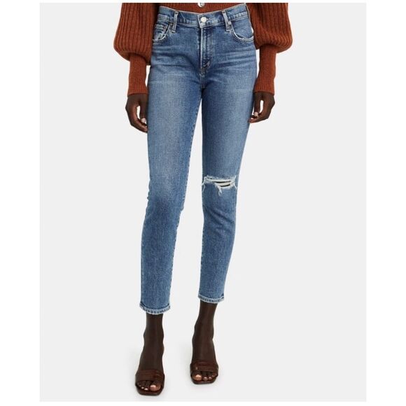 AGOLDE Denim - AGOLDE Nico High Rise Skinny Jeans Shoreline Size 29